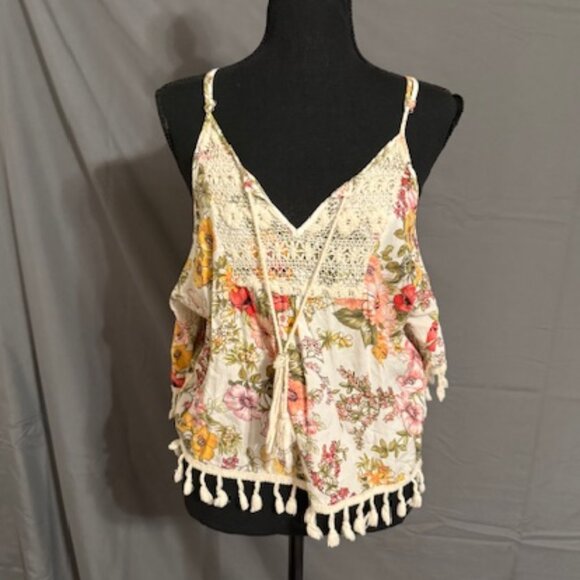 WAYAN NATURAL WEAR Boho Blouse Size L/XL - Picture 1 of 4